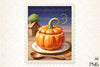 Pumpkin Postage Stamp Clipart Bundle