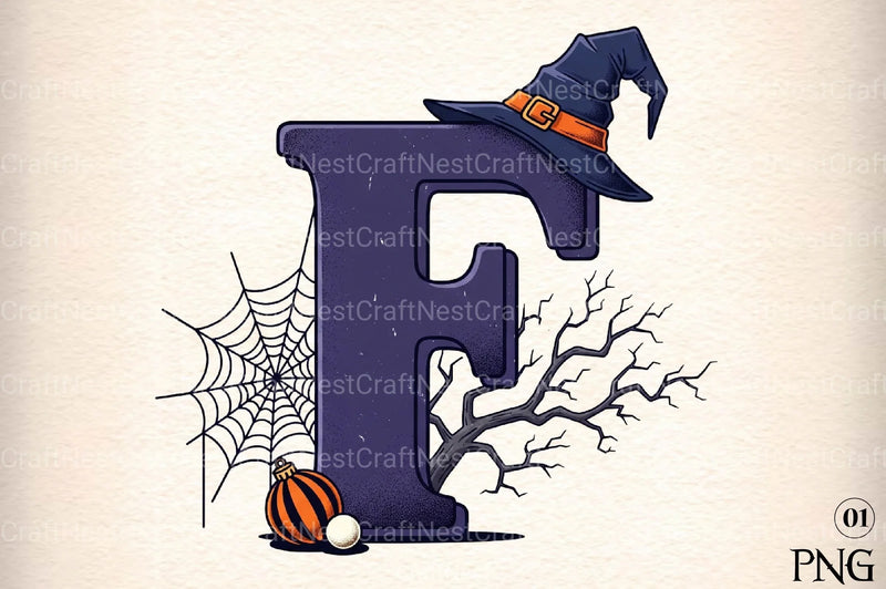 Halloween Alphabet Clipart Bundle 29 - CraftNest - Digital Crafting and Art