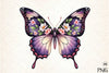 Purple Butterfly Clipart Bundle