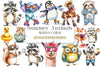 Summer Animals Clipart Bundle