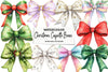Christmas Coquette Bows Clipart Bundle