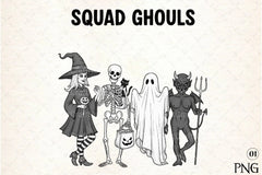 Vintage Halloween Witch Squad Ghouls Clipart Bundle - CraftNest - Digital Crafting and Art