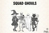 Vintage Halloween Witch Squad Ghouls Clipart Bundle