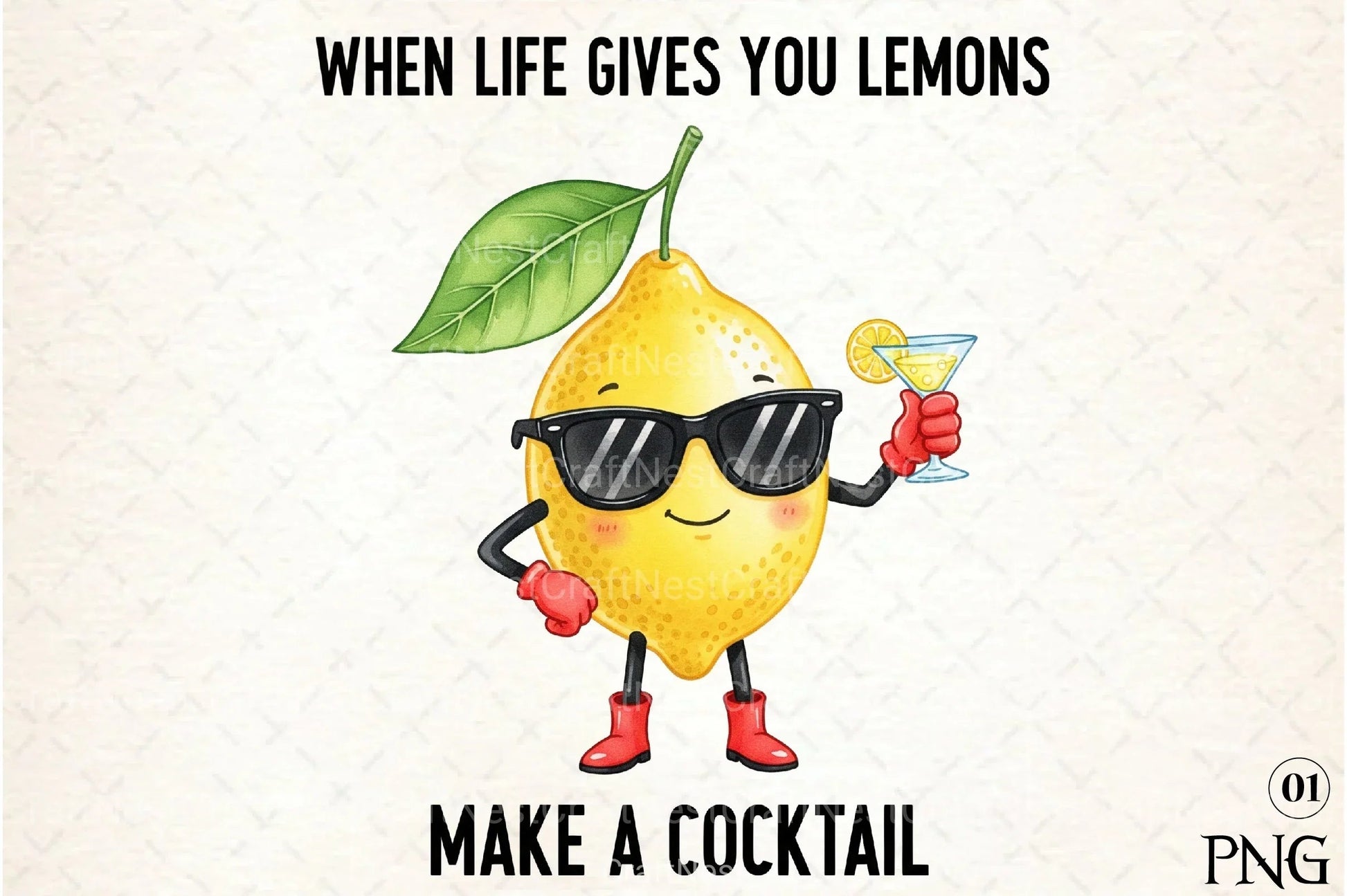 Funny Lemon Clipart Bundle: Positive Main Squeeze 2 - CraftNest - Digital Crafting and Art