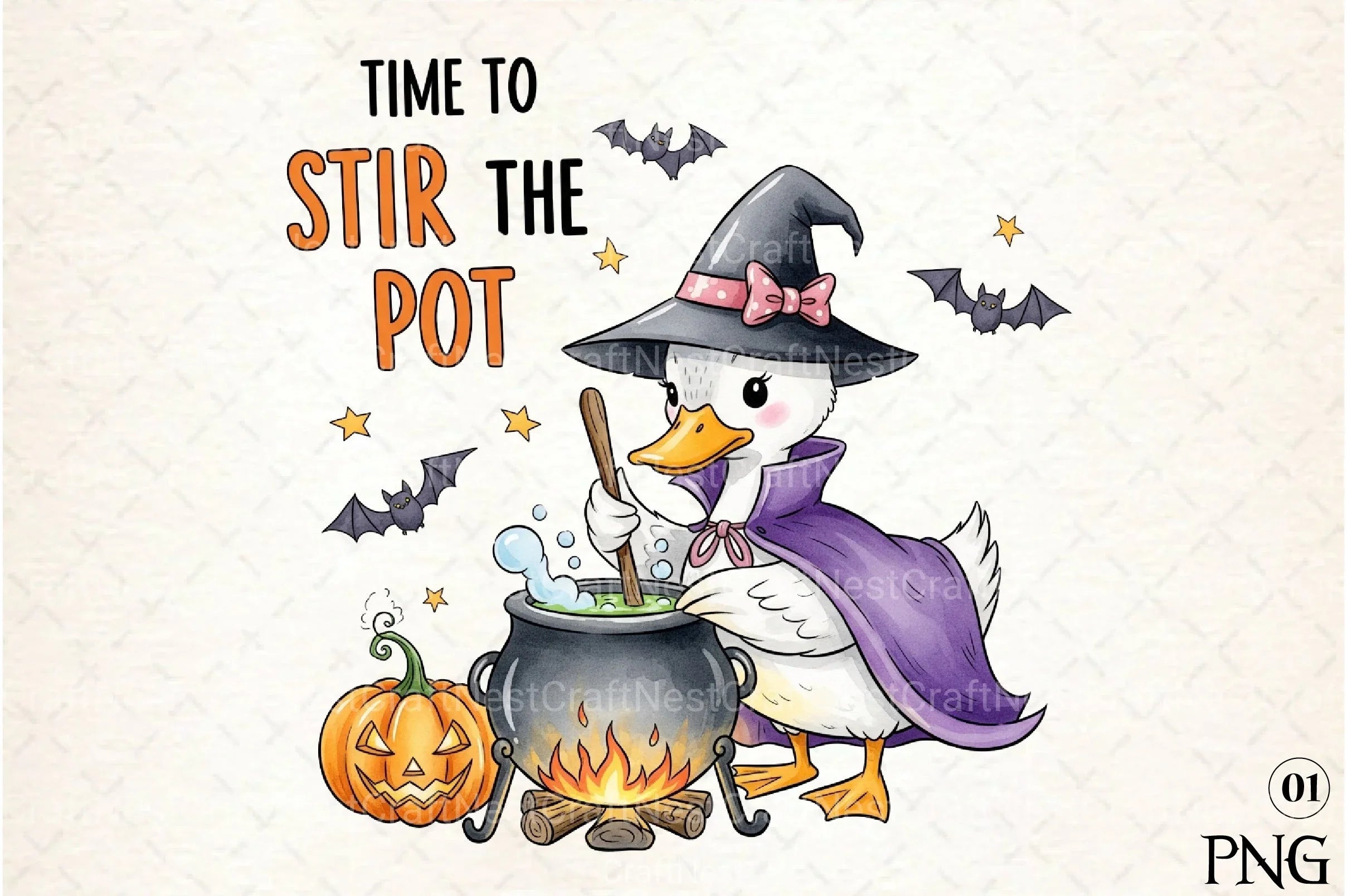 Halloween Goose Clipart Bundle: Stir the Pot - CraftNest - Digital Crafting and Art