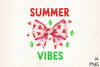 Summer Vibes Watermelon Bow Clipart Bundle