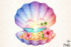 Beach Paradise Seashell Clipart Bundle