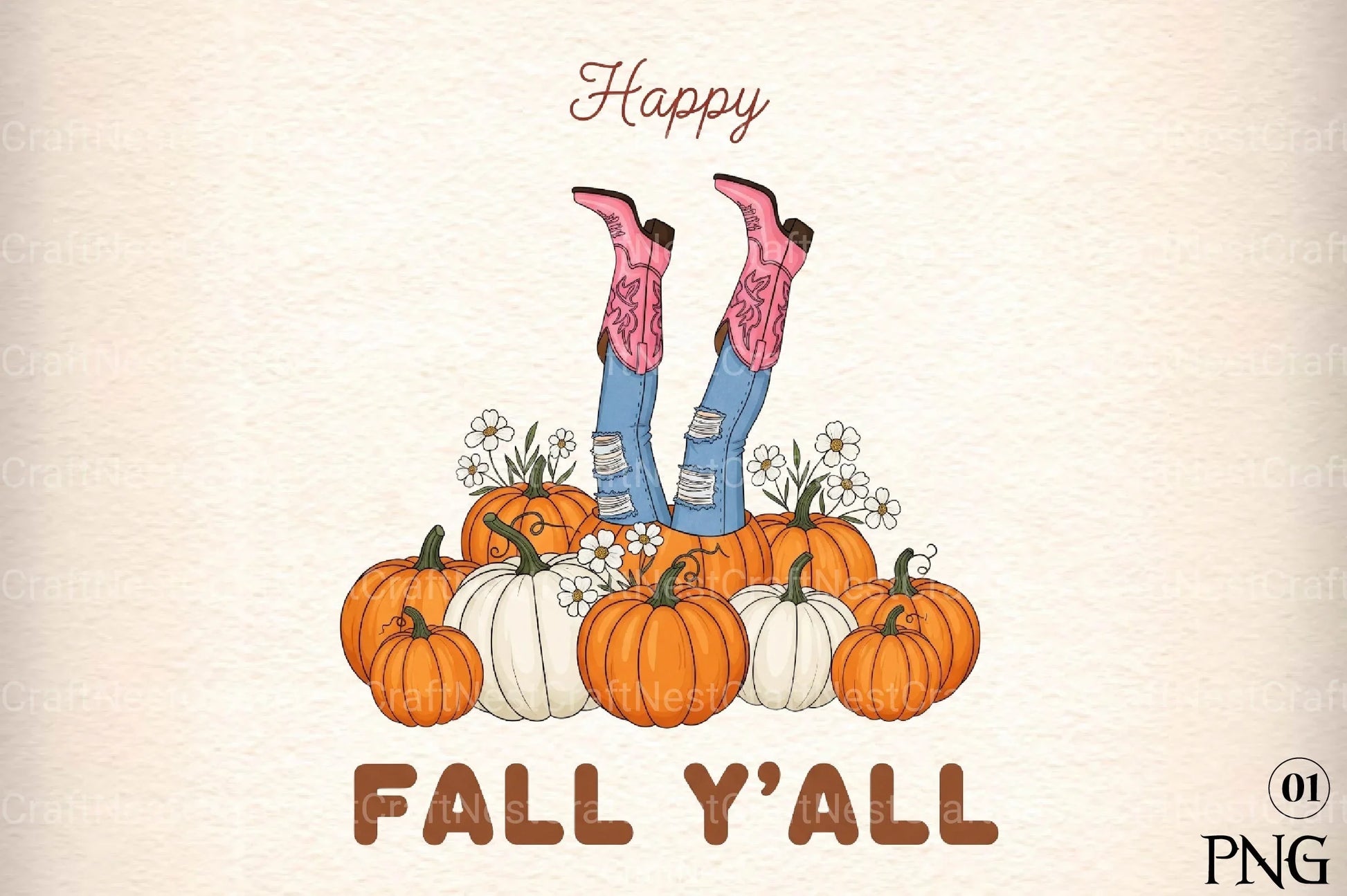 Happy Fall Y'All Clipart Bundle - CraftNest - Digital Crafting and Art