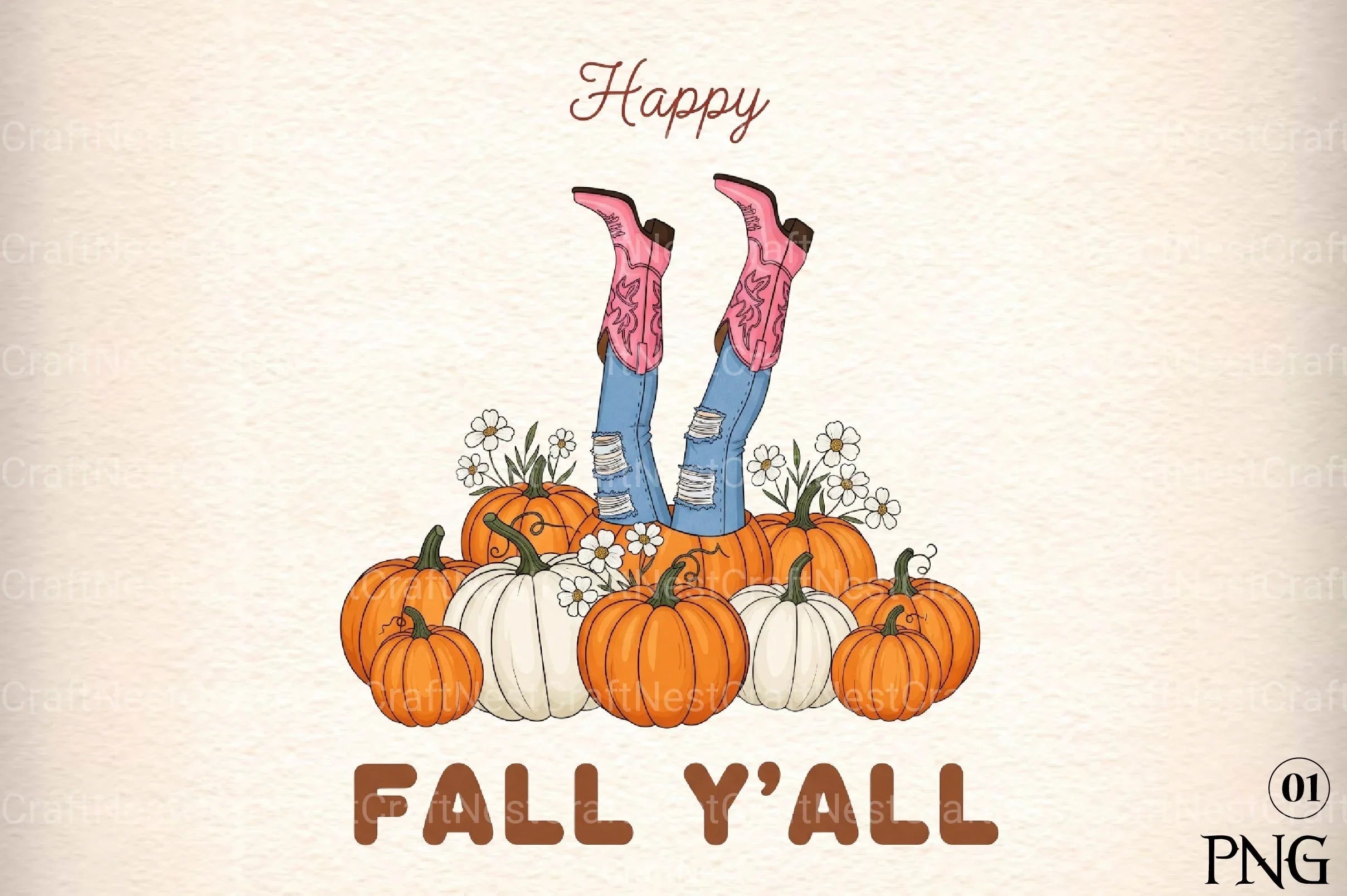 Happy Fall Y'All Clipart Bundle - CraftNest - Digital Crafting and Art