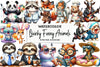 Quirky Funny Animals Clipart Bundle