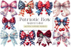 Patriotic Cherry Coquette Bow Clipart Bundle