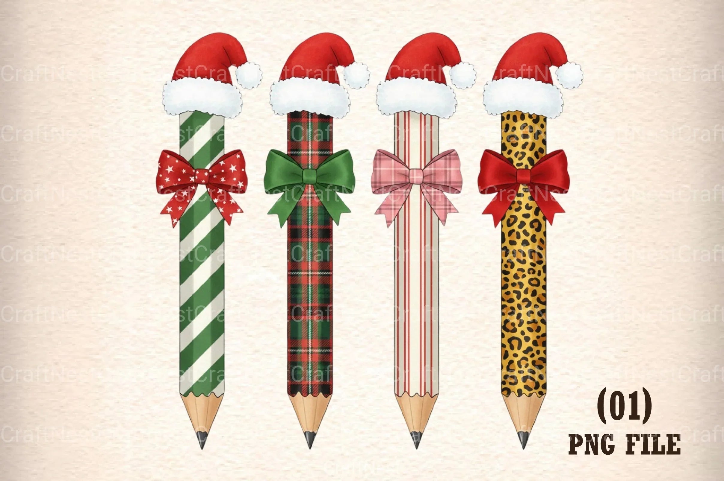 School Christmas Clipart Bundle - CraftNest - Digital Crafting and Art