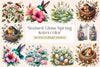 Stained Glass Spring Clipart Bundle