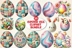 Easter Egg Clipart Bundle - CraftNest - Digital Crafting and Art
