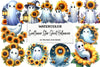 Sunflower Star Ghost Halloween Clipart Bundle