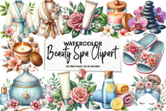 Beauty Spa Clipart Bundle - CraftNest - Digital Crafting and Art