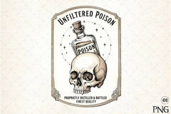 Vintage Halloween Potion Labels Clipart Bundle 1 - CraftNest - Digital Crafting and Art