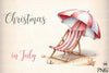 Christmas in July Funny Clipart Bundle