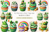 St. Patrick's Day Cupcake Clipart Bundle