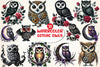 Gothic Owls Clipart Bundle