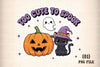 Cute Spook Halloween T-Shirt & Sticker Clipart Bundle