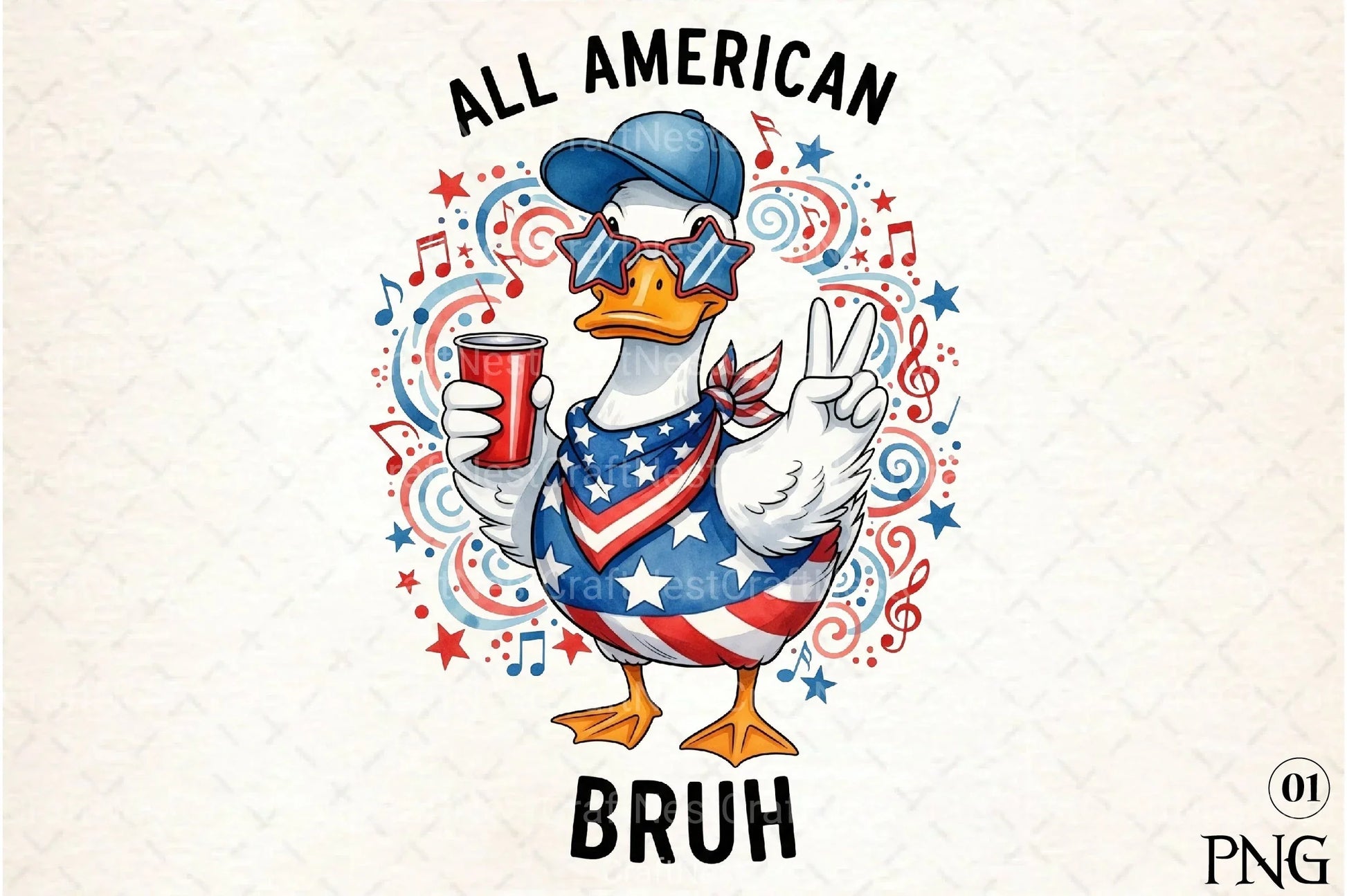 Funny 4th of July Clipart Bundle 10 - CraftNest - Digital Crafting and Art