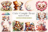 Cute Couple Bear Clipart Bundle