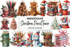 Christmas Pencil Tower Clipart Bundle