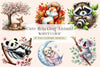 Cute Relaxing Animal Clipart Bundle