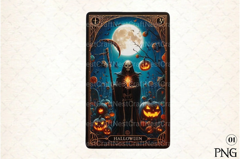 Halloween Tarot Card Clipart Bundle 78 - CraftNest - Digital Crafting and Art