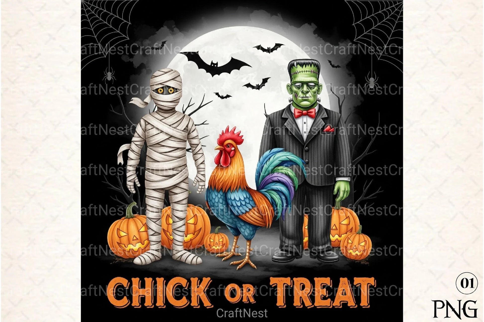 Vintage Halloween Animals Clipart Bundle 8 - CraftNest - Digital Crafting and Art