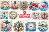 Nautical Valentine's Clipart Bundle