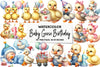Baby Goose Birthday Clipart Bundle