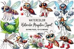 Mosquitoes Clipart Bundle - CraftNest - Digital Crafting and Art