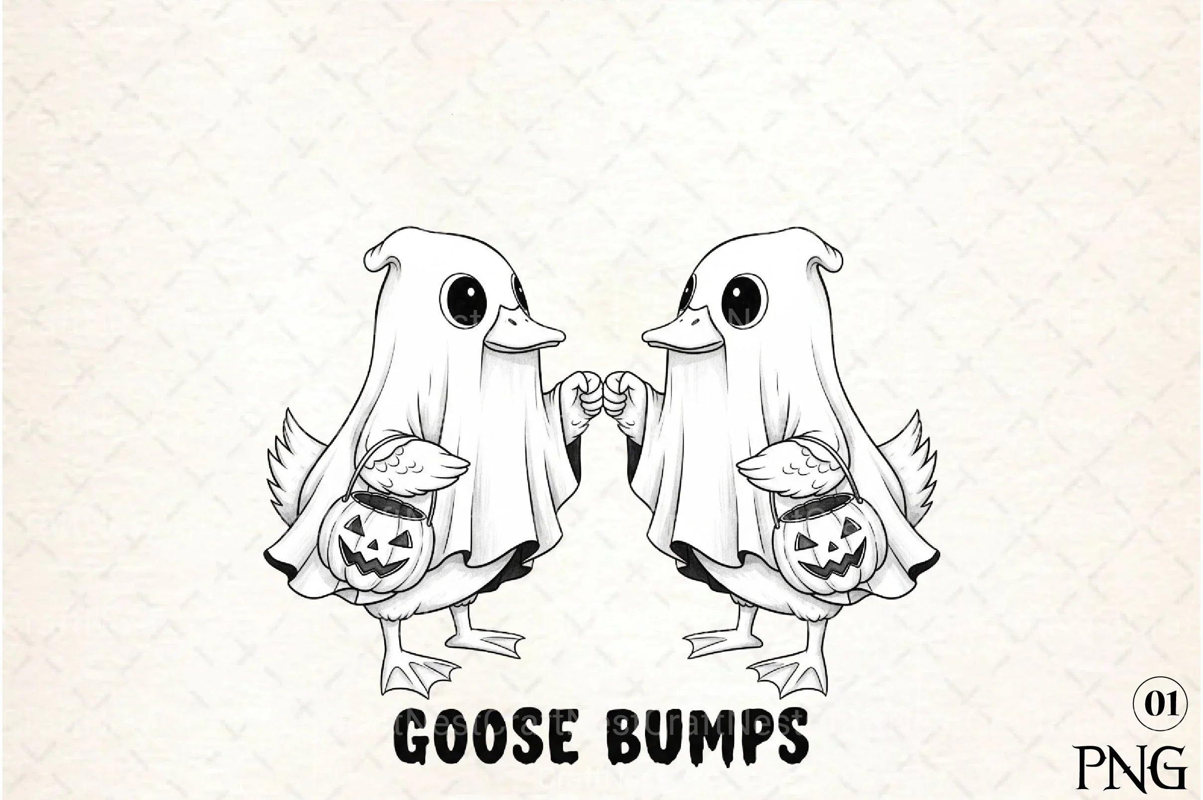 Funny Halloween Ghost Goosebumps Clipart Bundle - CraftNest - Digital Crafting and Art