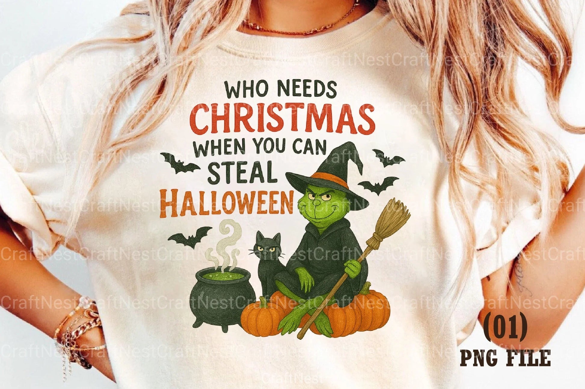 Merry Christmas Green Monster Clipart Bundle - CraftNest - Digital Crafting and Art