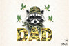 Camo Raccoon Woodland Clipart Bundle