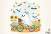 Halloween Ghost Cat Autumn Clipart Bundle