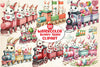 Bunny Train Clipart Bundle