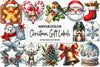 Christmas Gift Labels Clipart Bundle