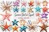 Summer Starfish Clipart Bundle