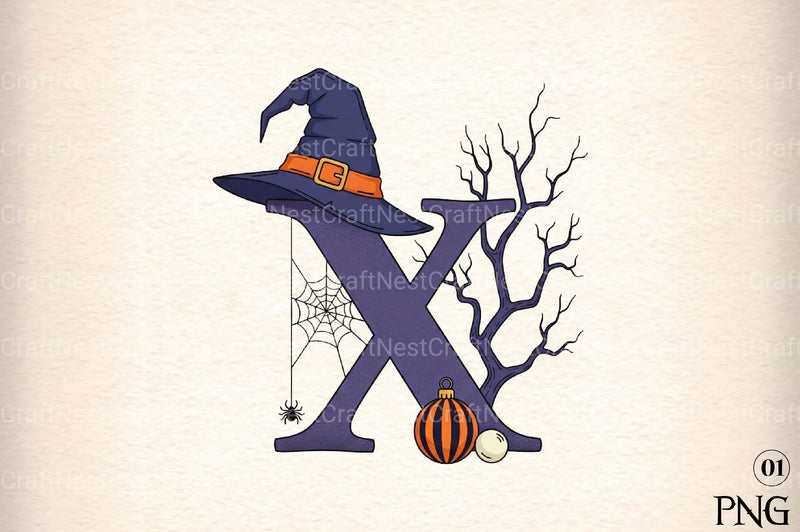 Halloween Alphabet Clipart Bundle 91 - CraftNest - Digital Crafting and Art