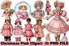 Christmas Pink Clipart Bundle