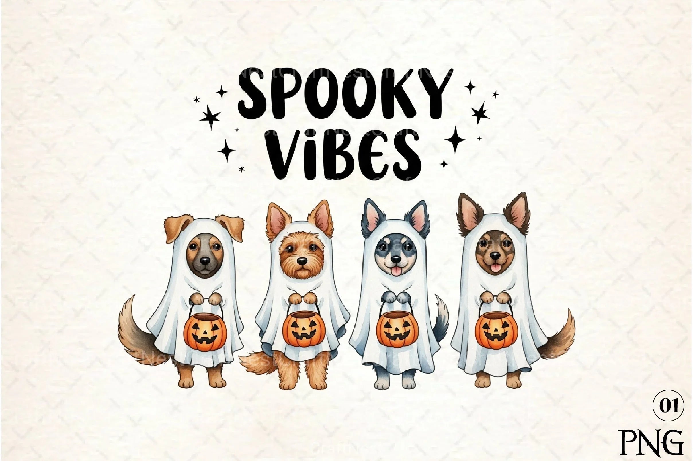 Spooky Dog Embroidery Clipart Bundle - CraftNest - Digital Crafting and Art