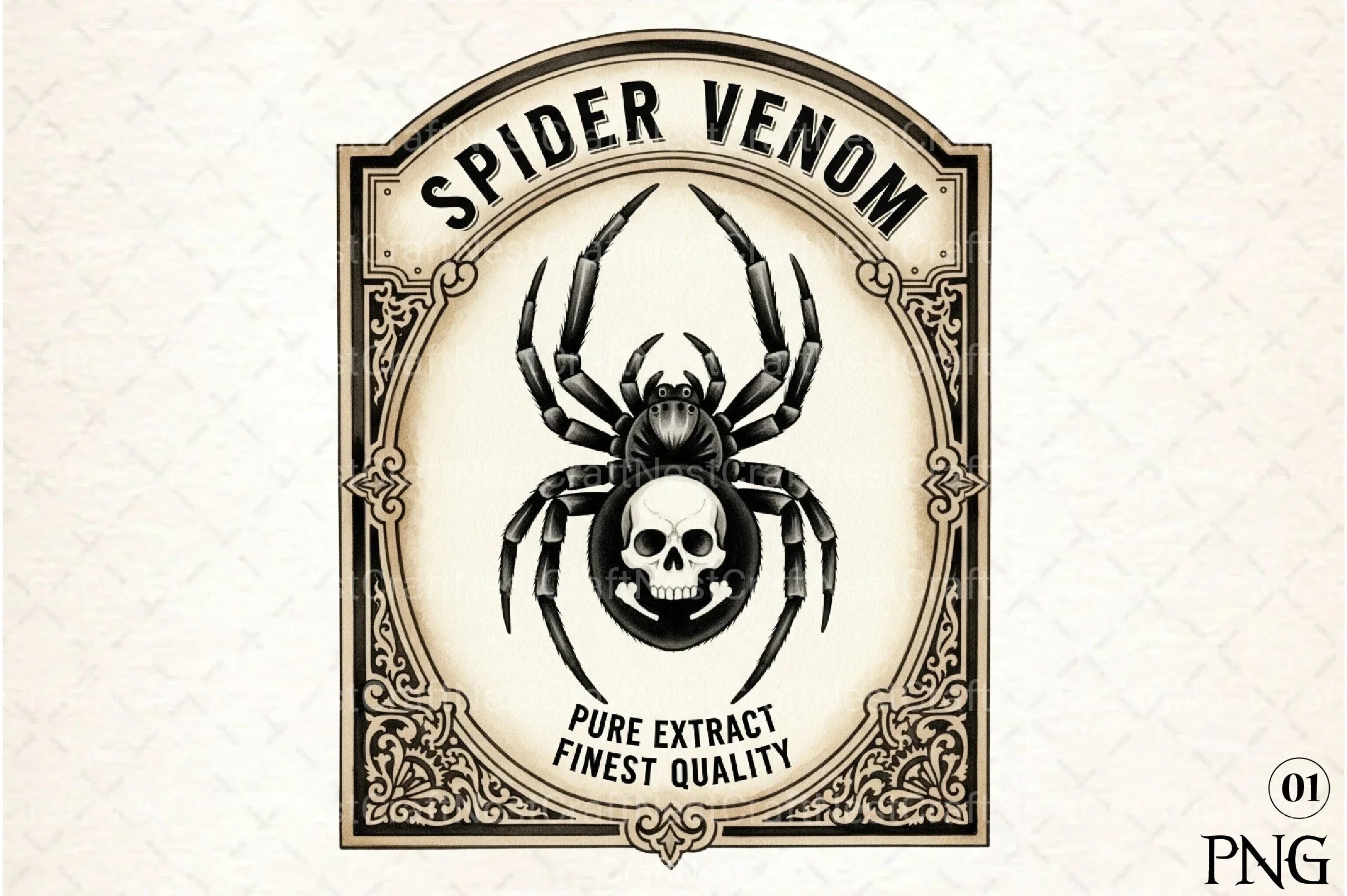 Vintage Halloween Potion Labels Clipart Bundle 12 - CraftNest - Digital Crafting and Art