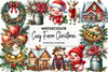Cozy Farm Christmas Clipart Bundle