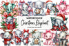 Christmas Elephant Clipart Bundle