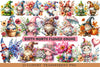 Birth Month Flower Gnome Clipart