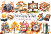 Autumn Camping Trip Clipart Bundle