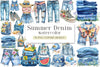 Summer Denim Clipart Bundle